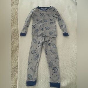 NASA Space-Themed Kids Pajamas - Gray & Blue